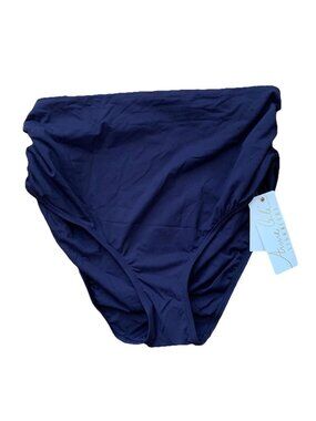 Anne Cole Signature Size 20W 3 Way Convertible Bikini Bottom Navy Blue NWT
